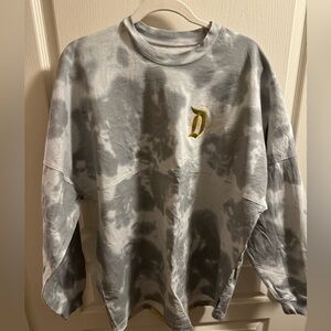 Disneyland Castle Gold Foil Tie-Dye Spirt Jersey